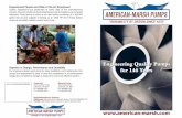 Engineering Quality Pumps - American Marsh...Double Suction, Completely Removable Rotor Assembly, Case Wear Rings, Grease Lube Discharge Size Range 3 - 30” 80 - 800 mm 45,000 gpm