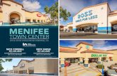 MENIFEE - LoopNet · 2019. 11. 21. · – Menifee is one of the fastest growing cities in Southern California; there are approximately 1,800 residential units currently under construction