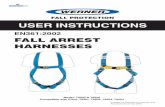 EN361:2002 FALL ARREST HARNESSES - Farnell element14 · 2019. 3. 15. · this guide. USE AND PRECAUTIONS: A lanyard/anchorage sling is a piece of personal protection equipment; it