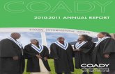 2010-2011 ANNUAL REPORT - Coady Institute Annual Rep… · In 2010-2011, development practitioners from 29 countries attended Coady programs, including our flagship 19-week Diploma
