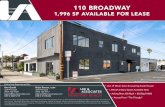 110 BROADWAY COSTA MESA, CA 1,996 SF AVAILABLE FOR … › d2 › ...Across From “The Triangle” 110 BROADWAY 1,996 SF AVAILABLE FOR LEASE 110 BROADWAY COSTA MESA, CA Exclusively