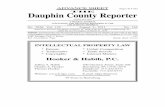 THE Dauphin County Reporter · 2011. 8. 3. · ADVANCE SHEET THE Dauphin County Reporter (USPS 810-200) AWEEKLY JOURNAL CONTAINING THE DECISIONS RENDERED IN THE 12th JUDICIAL DISTRICT