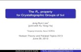 The R property for Crystallographic Groups of Solmaths.sogang.ac.kr/jlee/Symp-n/NIMS_JBL.pdf · 2018. 11. 30. · There are two non-equivariant left invariant Riemannian metrics on