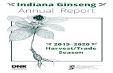 Indiana Ginseng Annual Report - IN.gov › dnr › files › np-ginseng_indiana_summary_2019-2020.pdfIndiana’s Ginseng Annual Report 2019 Annual Report of Indiana Ginseng Dealings: