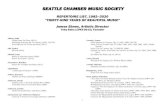 SEATTLE CHAMBER MUSIC SOCIETY...Partita for Violin in E major, BWV 1006 (1985, 2002, 2005, 2007O, 2010) Prelude for Piano in B minor, BWV 855a (from Well Tempered Clavier, Book I,