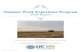 Summer Work Experience Program · 2021. 1. 21. · Kathi Baxter, UC Cooperative Extension, Elkus Ranch Mark Bell, UC Division of Agriculture and Natural Resources Whitney Brim-DeForest,