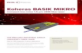 Koheras BASIK MIKRO Datasheet - Photonic Solutions · 2019. 2. 21. · The smallest foot-print available The Koheras BASIK MIKRO is the smallest industrial single-frequency fiber