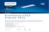 Datasheet Fortimo LED Panel TPa - Philips · 2020. 3. 13. · 640 81 103 400 52 107 Flux and efficacy versus temperature at Tc (at I nominal) Tc [°C] Flux [%] Efficacy [%] 70 95