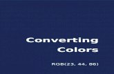 Converting Colors - RGB(23, 44, 86) · These gradients show how the RGB color 23, 44, 86 changes by changing the brightness by 10 percent. The ﬁrst ﬁgure shows a shift by +10%
