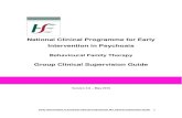 National Clinical Programme for Early Intervention in ... · Early Intervention in Psychosis Clinical Programmes BFT Clinical Supervision Guide 7 4. Guideline 4.1 Frequency and duration