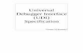 Universal Debugger Interface (UDI) Specificationdatasheets.chipdb.org/AMD/29K/udi_spec.pdf · 2008. 1. 4. · Advanced Micro Devices, order number 17741A. Introduction to the Universal