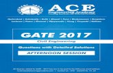 2 CE GATE - ACE Engineering Academy · : 3 : CE_GATE‐2017_Afternoon Sessions ACE Engineering Academy Hyderabad|Delhi|Bhopal|Pune|Bhubaneswar| Lucknow|Patna|Bengaluru|Chennai|Vijayawada|Vizag