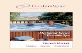 Highland Series Portable Spa · expertise will facilitate the enjoyment of your new Caldera spa. The serial number/identification label is located within the equipment compartment