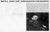 Weill und Die Dreigroschenoper writings/columbia o2l257... · 2014. 11. 5. · WEILL AND DIE DREIGROSCHENOPER Photograph of Kurt Weill taken in Paris by Hoenigen-Huene, 1939. 12 by