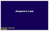 Ampere’s(Law - University of Washington · Clicker (a)B L(2a)(B R(2a) What(is(the(relation(betweenthemagneticfieldat( R=(2a( for(the(two(cases(L=left,(R=right)?(