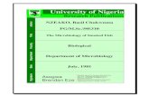 University of Nigeria · 2015. 9. 3. · Salmonella sp, Shiqella sp, V, cholera, V. parahaemolyticus - Clostridium botulinum, Clostridiurn perfrinqens, Paraqonimus and Aeromonas (F;iO/WHO