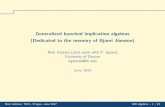 Generalized bunched implication algebras (Dedicated to the ... · NickGalatos,TACL,Prague,June2017 GBIalgebras–1/19 Generalized bunched implication algebras (Dedicated to the memory