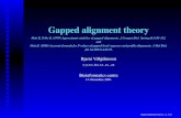 Gapped alignment theory - web.math.ku.dkweb.math.ku.dk/~richard/courses/binf_project/Bjarni.pdf · bjarni@binf.ku.dk Bioinformatics centre 14. December, 2004. Gapped alignment theory