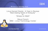 Linux Kernel Clients: A Year in Review “Man-Eating Seals ......© 2010 IBM Corporation IBM Server & Technology Group Linux Kernel Clients: A Year in Review “Man-Eating Seals of