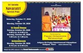 eu-central-1.linodeobjects.com · 2020. 10. 13. · 'Second Kala Pujas 'Sri Chandi Homam 'Abhishekam to the Trinity of Goddesses 'Alankara 'Mahadiparadhana Aksharabhyasam Monday,