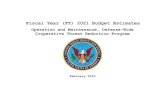 Fiscal Year (FY) 2021 Budget Estimates Cooperative Threat ......Operation and Maintenance, Defense-Wide Fiscal Year (FY) 2021 Budget Estimates I. Description of Operations Financed