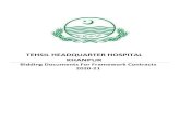 TEHSIL HEADQUARTER HOSPITAL KHANPUR · 2020. 9. 4. · THQ Hospital Khanpur District Rahim Yar Khan Contact: 068-5573507 . CHECK LIST The provision of this checklist is essential
