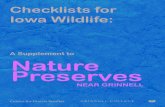 A Supplement to Nature Preserves - Grinnell College › sites › default › files › documents › WildlifeChecklist.pdfA Supplement to. 2 Checklists for Iowa Wildlife is being