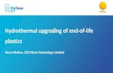 Hydrothermal upgrading of end-of-life plastics · 2019. 12. 2. · The hydrothermal upgrading technology will convert any plastic or biomass to shorter chain hydrocarbons. Higher
