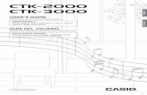 CTK2000 CTK3000 e - American Musical Supply...Any reproduction of the contents of this manual, either in part or its entirety, is prohi bited. Except for your own, personal use, any