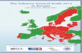 The Tobacco Control Scale 2013 in Europein 2013 using the Tobacco Control Scale (TCS), first described in our 2006 paper, The Tobacco Control Scale: a new scale to measure country