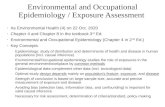 Environmental and Occupational Epidemiology / Exposure ... · Environmental and Occupational Epidemiology / Exposure Assessment As Environmental Health (4) on 22 Oct. 2020 Chapter