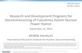 Research and Development Programs for Decommissioning of ... · Mid-and-Long-Term Roadmap Having completed Phase 1 of Mid-and-Long-Term Roadmap, R&D will be addressed as follows from