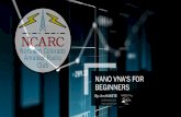 NANO VNA’S FOR BEGINNERSncarc.net › sites › default › files › NanoVNA_KA6ETE.pdfBasic Functions of the Nano VNA for Amateur Radio Operators. Standing Wave Ratio (SWR) Return