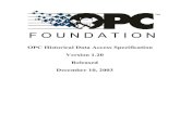 OPC Historical Data Access Specificationadvosol.com/OpcSpecs/OPC HDA 1.20 Specification.pdf · 2019. 12. 8. · OPC Historical Data Access Specification (Version 1.20) F O U N D A