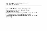 Health Effects Support Document for Dacthal Degradates ......Health Effects Support Document for Dacthal Degradates: Tetrachloroterephthalic Acid (TPA) and Monomethyl Tetrachloroterephthalic