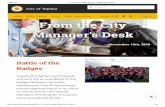 Manager's Desk From the City · 11/12/2018  · 7/29/2019 11-12-2018 Weekly Report | Topeka Open Data  1/ 14 City of Topeka