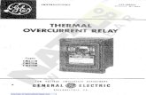 THERMAL OVERCURRENT RELAYThermal Overcurrent Relay Types TMC GEI-44203 data is not available, take the motor full load arma-ture current, multiply by 1.16, and use this value to select