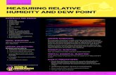 MEASURING RELATIVE HUMIDITY AND DEW POINT › globalassets › docs › edu › lessons › relative-humidity.pdfWhen the dew point is below freezing (32° F), it is commonly referred