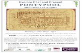 Explore Past and Present PONTYPOOL - Gwent Archives · 2016. 8. 10. · Come and explore past and present Pontypool on a Gwent Archives guided tour (approx. 1 mile). Using archival