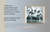 “Creating a supportive work environment for academics in ... › _fileupload › Loxley Clarke Kenny 2016 Supportive... · Dr Aidan Kenny, Teachers’ Union of Ireland, Dublin Institute