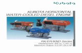 KUBOTA HORIZONTAL · 2016. 8. 16. · injection combustion system that can reduce fuel consumption by as much as 20% compared with conventional swirl combustion and precombustion