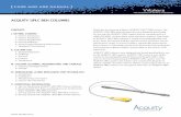 [ Care and Use ManUal ] - Waters Corporation...[ Care and Use ManUal ] ACQUITY UPLC BEH Columns 2 I. GettInG started Each ACQUITY UPLC BEH column comes with a Certificate of Analysis