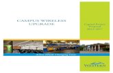 CAMPUS WIRELESS UPGRADE Capital Project Proposal 2015-2017 CR Campus_Wireless.pdf · Higher Education Project Proposal Campus Wireless Upgrade Western Washington University: moved
