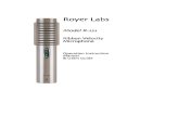 Royer Labs - Advanced Audio - Home R-121 manual.pdf · 2009. 1. 31. · Royer Labs products are manufactured to the highest industrial standards using only the finest materials obtainable.