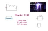Physics 2102 Gabriela González - LSU...• Immediately after the switch, current in circuit = 0. • So, potential difference across the resistor = 0! • So, the potential difference