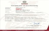 Certificate of Conformity · 2020. 10. 27. · Certificate of Conformity Certificate No.: 1988AP1109N001001 Equipment: PV Grid Inverter Brand Name: Test Model No.: REFUsol 20K-2T,