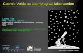 Cosmic Voids as cosmological laboratories...Quino (1987) – “Dejenme inventar” Probes for cosmological parameters There are several methods: Hubble diagram Ia supernova Light