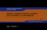 BEST PRACTICES AND LESSONS LEARNED · 2 Best practices and lessons learned in addressing adaptation in least developed countries , vol. 2 Table of Contents. nited Nations C C Las