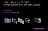 Modicon TM5 expansion modules · 2017. 7. 14. · and LMC058/LMC078 motion controllers. The advantage of these blocks is their compact size, ease of wiring and, depending on the reference,