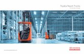Toyota Reach Trucks · TOYOTA REF LEX E-SERIE S The Reﬂex E-series is the world’s only reach truck with tilting cabin and has been delivering superior high level handling performance